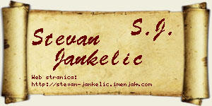Stevan Jankelić vizit kartica